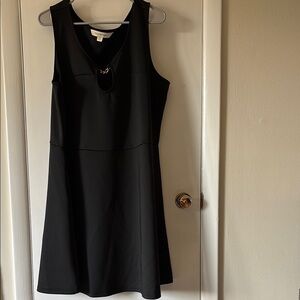Nicki Minja Elegant Black Fit and Flare Sleeveless Dress